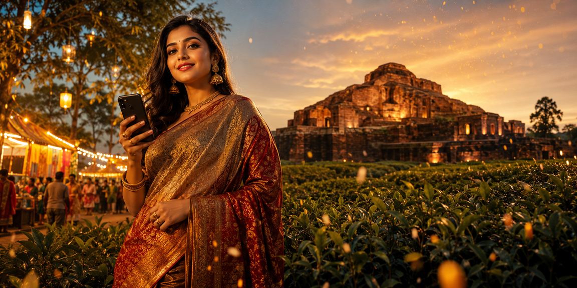 বাংলাদেশে মোবাইল ক্যাসিনো অ্যাপ ব্যবহার করছেন একজন নারী ব্যবহারকারী