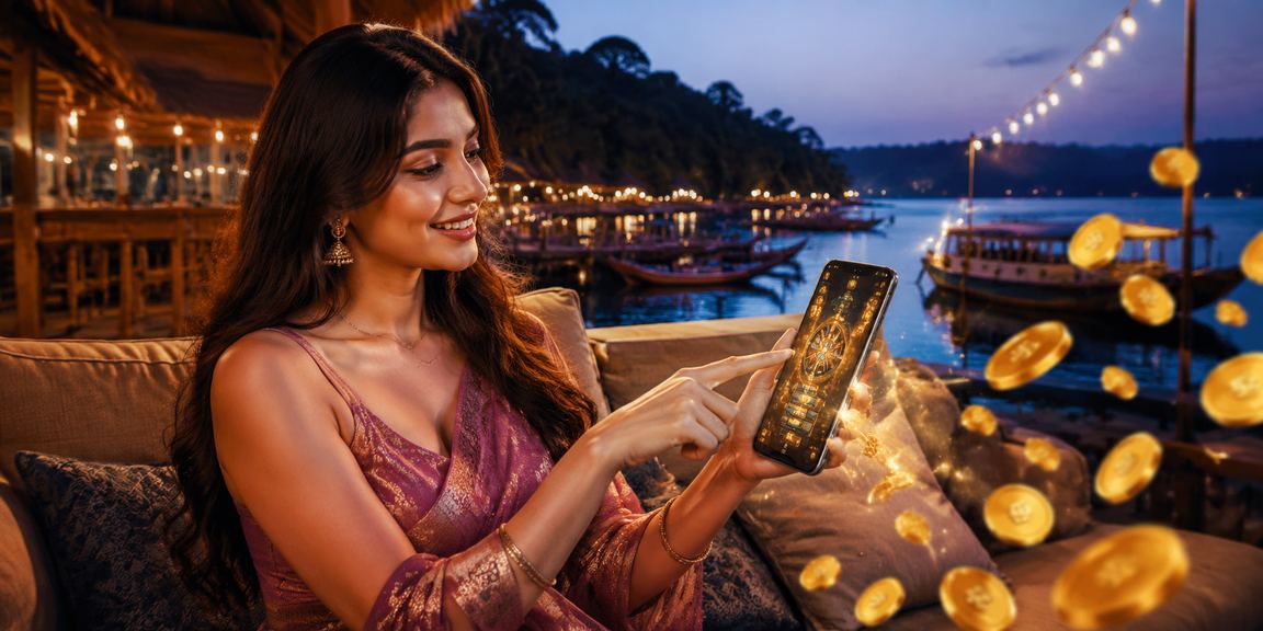 কক্সবাজার সমুদ্রসৈকতে মোবাইলে ক্যাসিনো উপভোগ করছেন একজন বাংলাদেশি ব্যবহারকারী